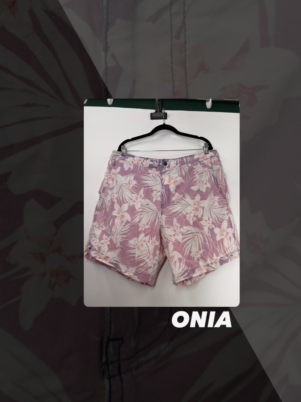 EUC Onia Tropical Print Calder Trunk